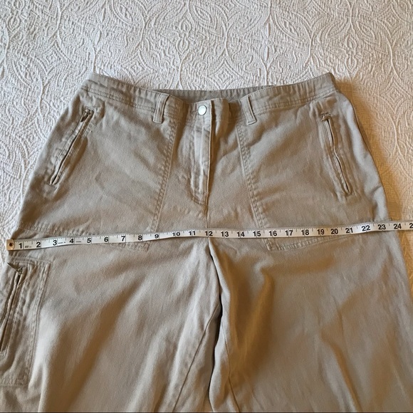 Fashion Bug Khaki Pants Front Zippered Pockets - Picture 4 of 7